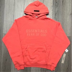 Men’s Brand New Authentic Coral Essential Fear of God Hoodie